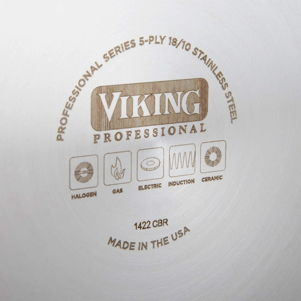 5-Ply Stainless Steel Fry Pan, 8 Inch W704