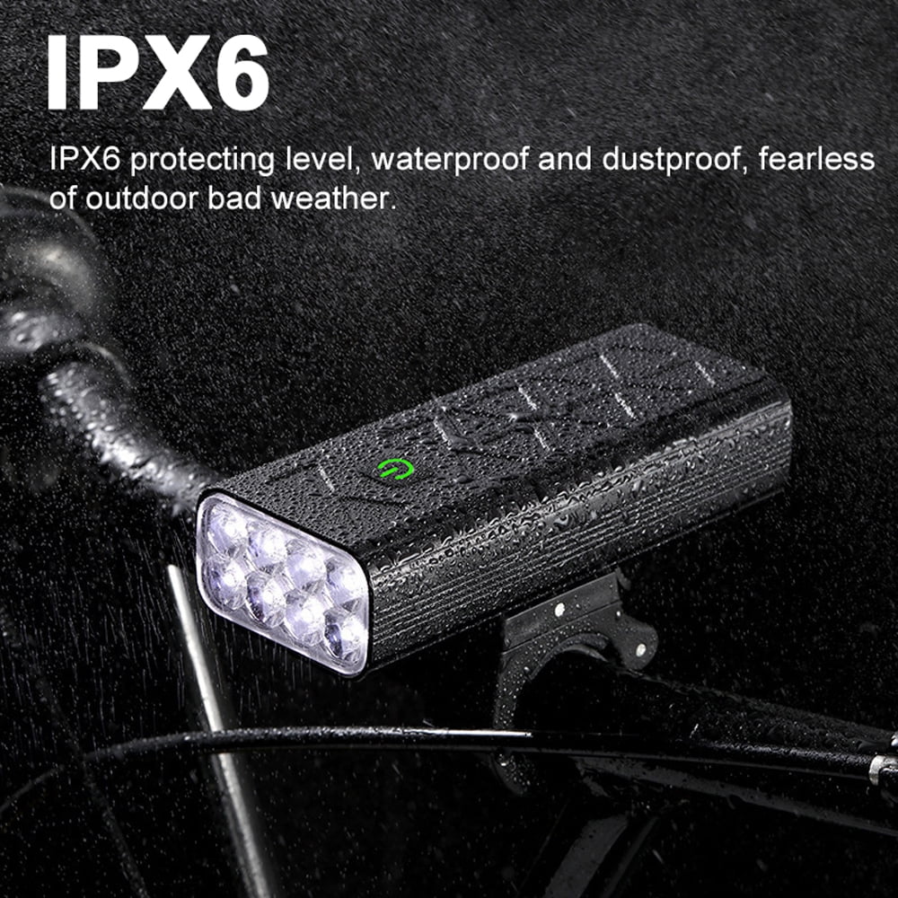 8LED Rechargeable Bike Front Headlight with 5 Modes W3591