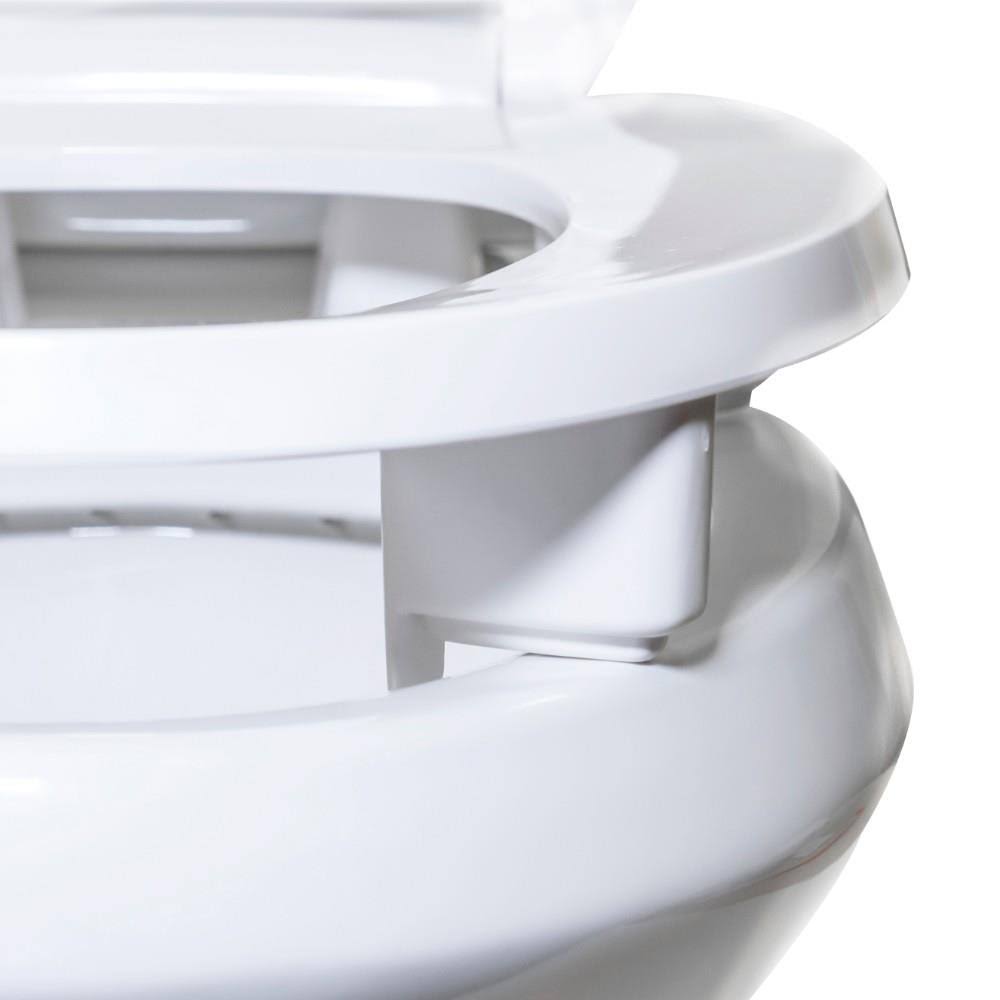 White Plastic Round Toilet Seat Y5130