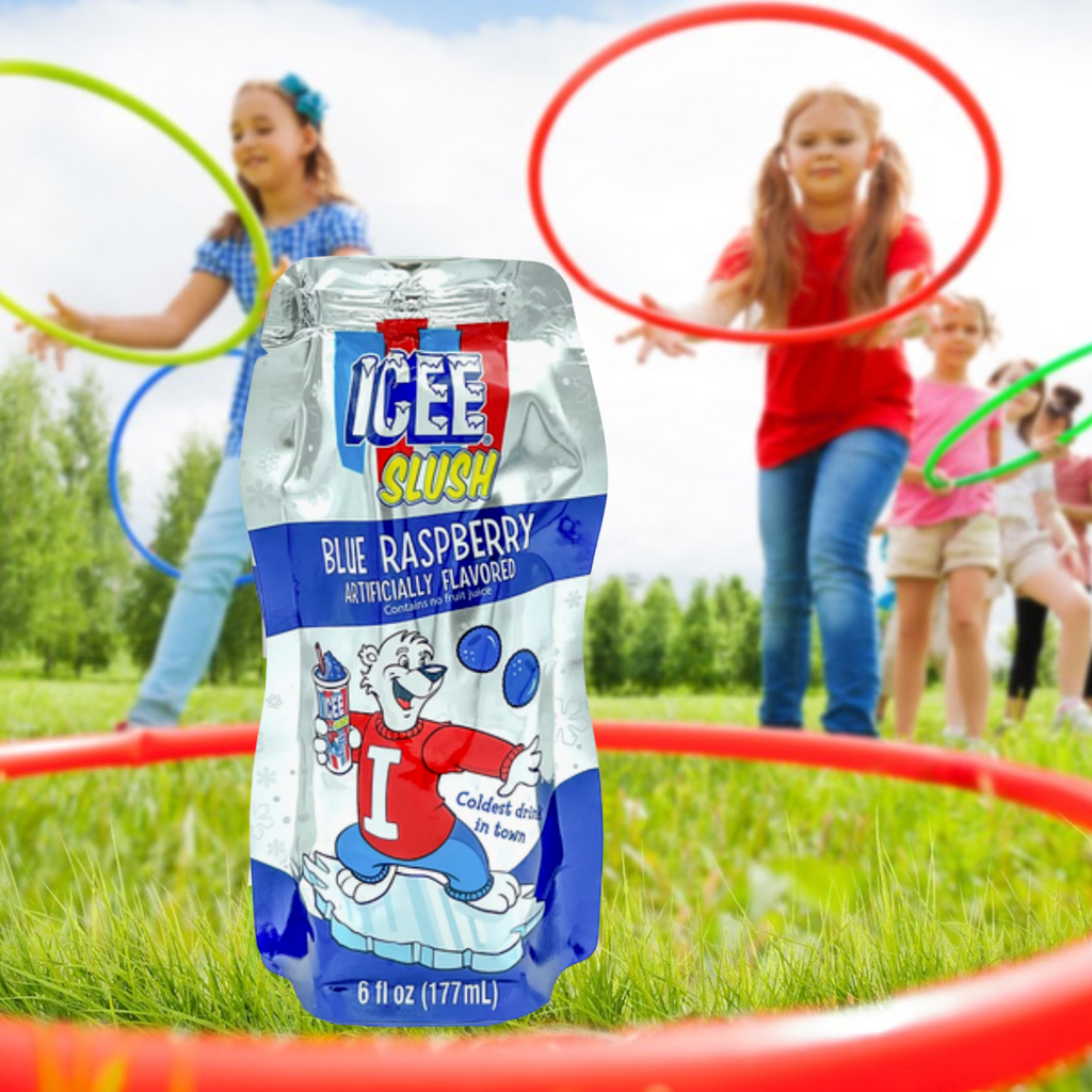 Blue Raspberry Flavored Drink 6 fl oz Frozen Fruit Juice Beverage - 12 Pack V417