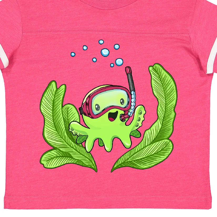 Octopus Snorkeling Mask Toddler T-Shirt I44008