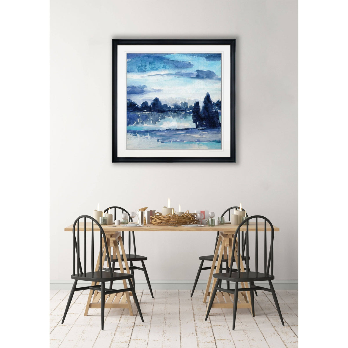 Framed Giclee Print 22X22 D166