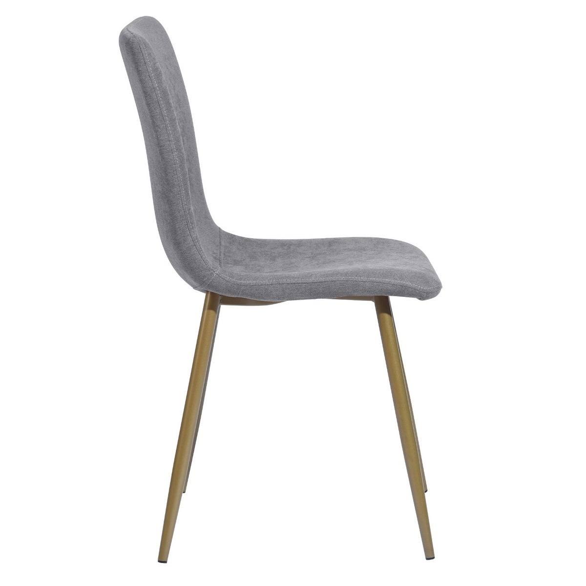 Dark Grey Upholstered Dining Chair (Set of 4) E8730