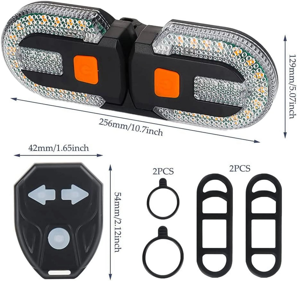 2 Pack Bike Tail Light with Remote Control K661