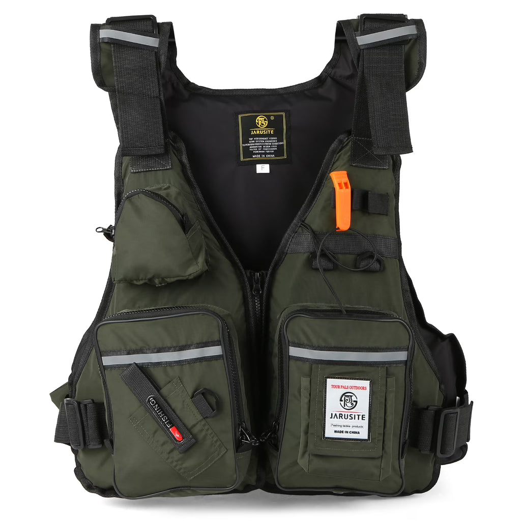 Adjustable Fly Fishing Jacket Vest with Open Sides K518808