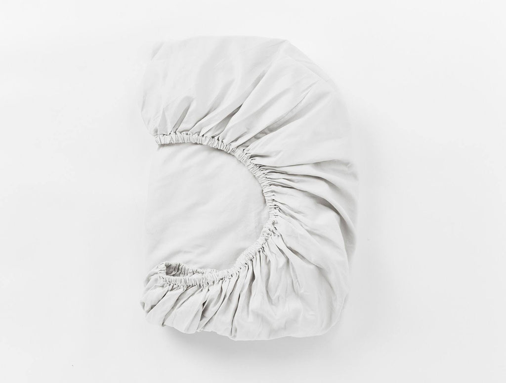 Alpine White Organic Sateen Fitted Sheet, Cal King U615