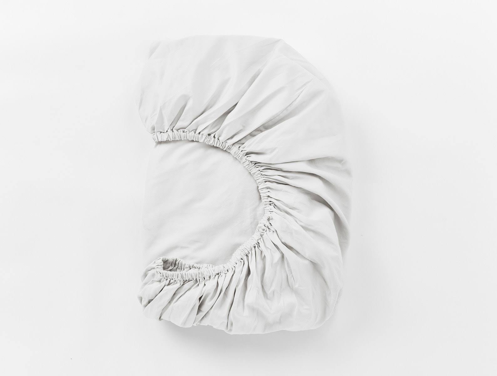 Alpine White Organic Sateen Fitted Sheet, Cal King U615