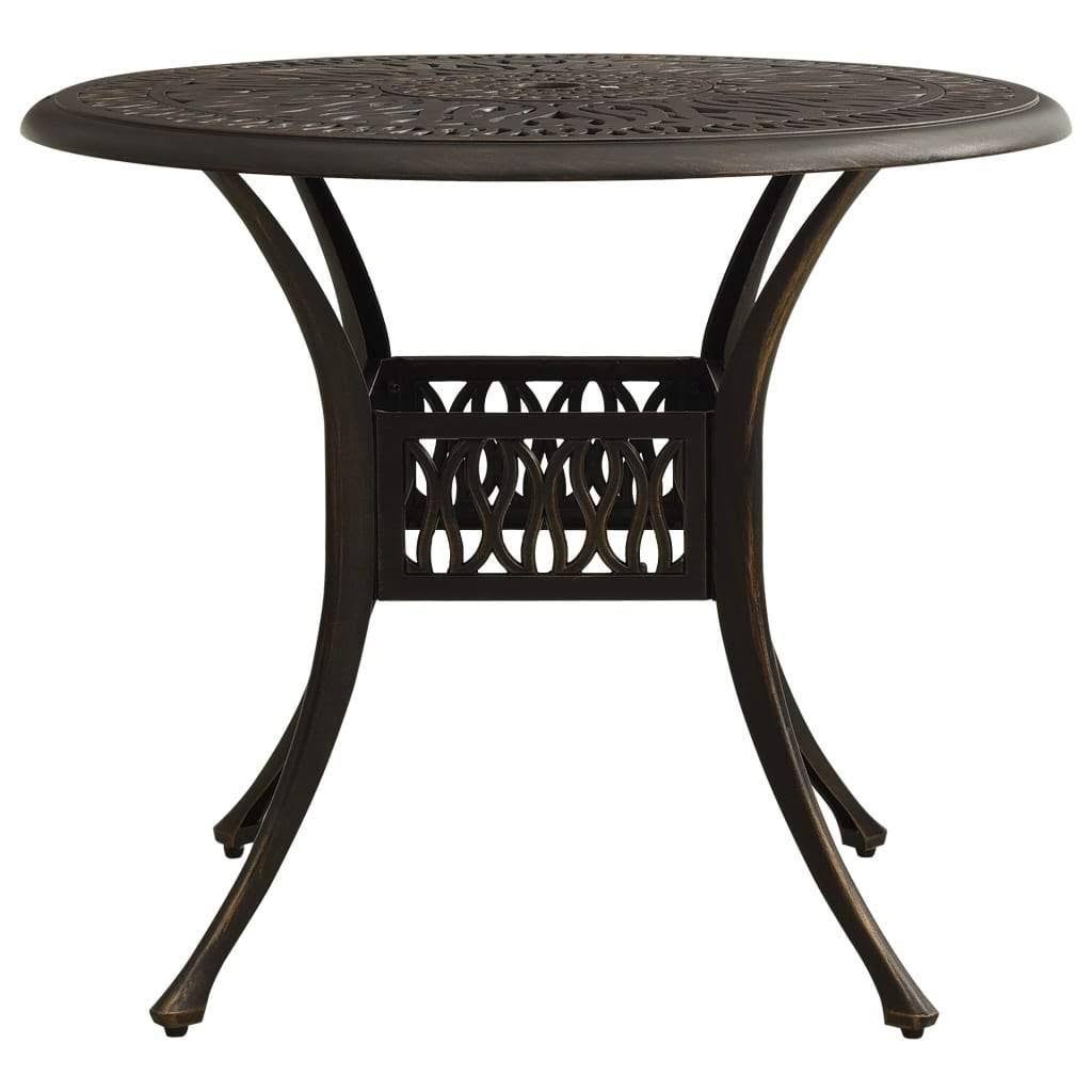 Black Cast Aluminum Garden Table B6917