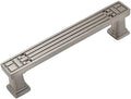 10 Pack Satin Nickel Cabinet Hardware Handle Pull, 3-3/4 (96mm) Hole Centers D65415