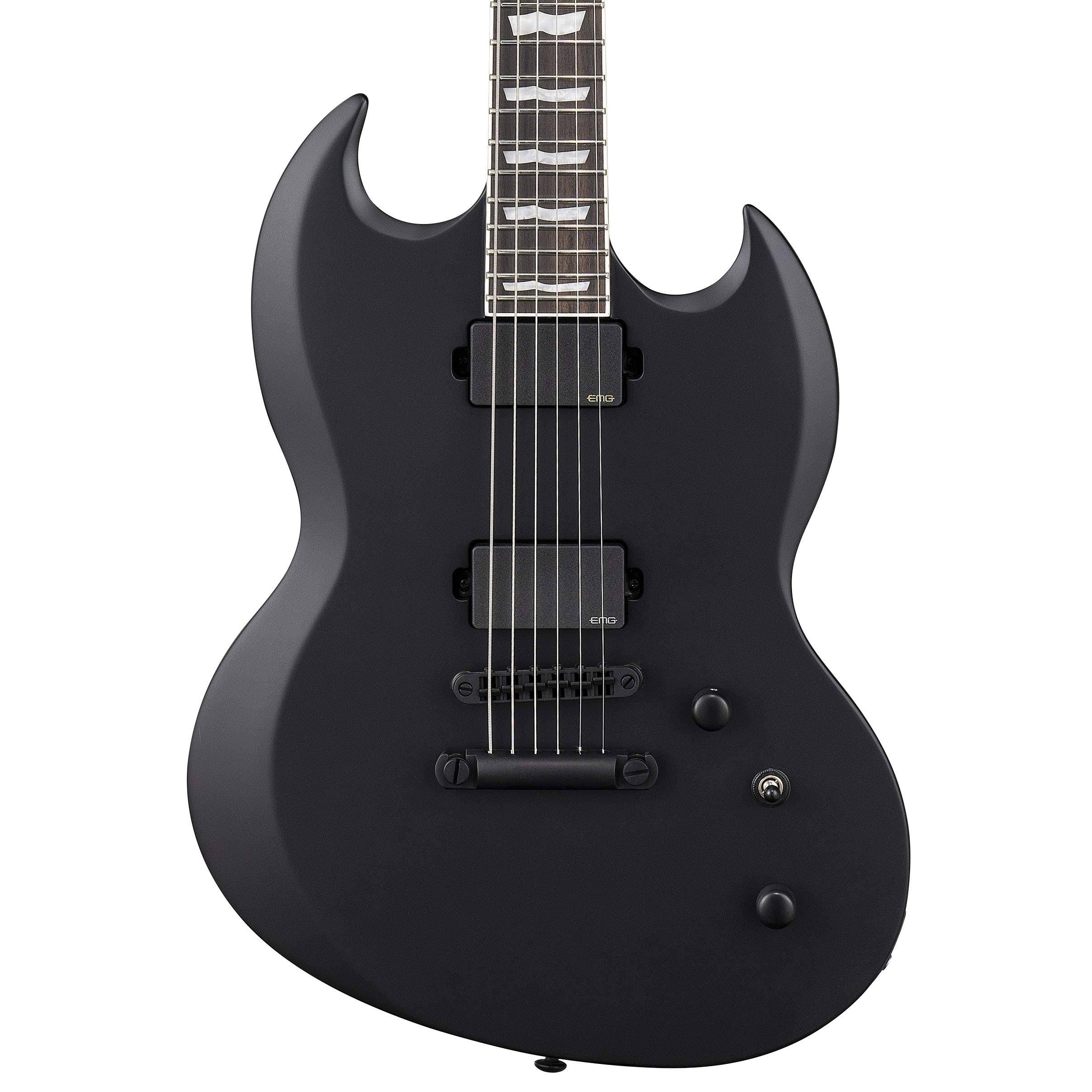 Satin Black Baritone Electric Guitar I54469