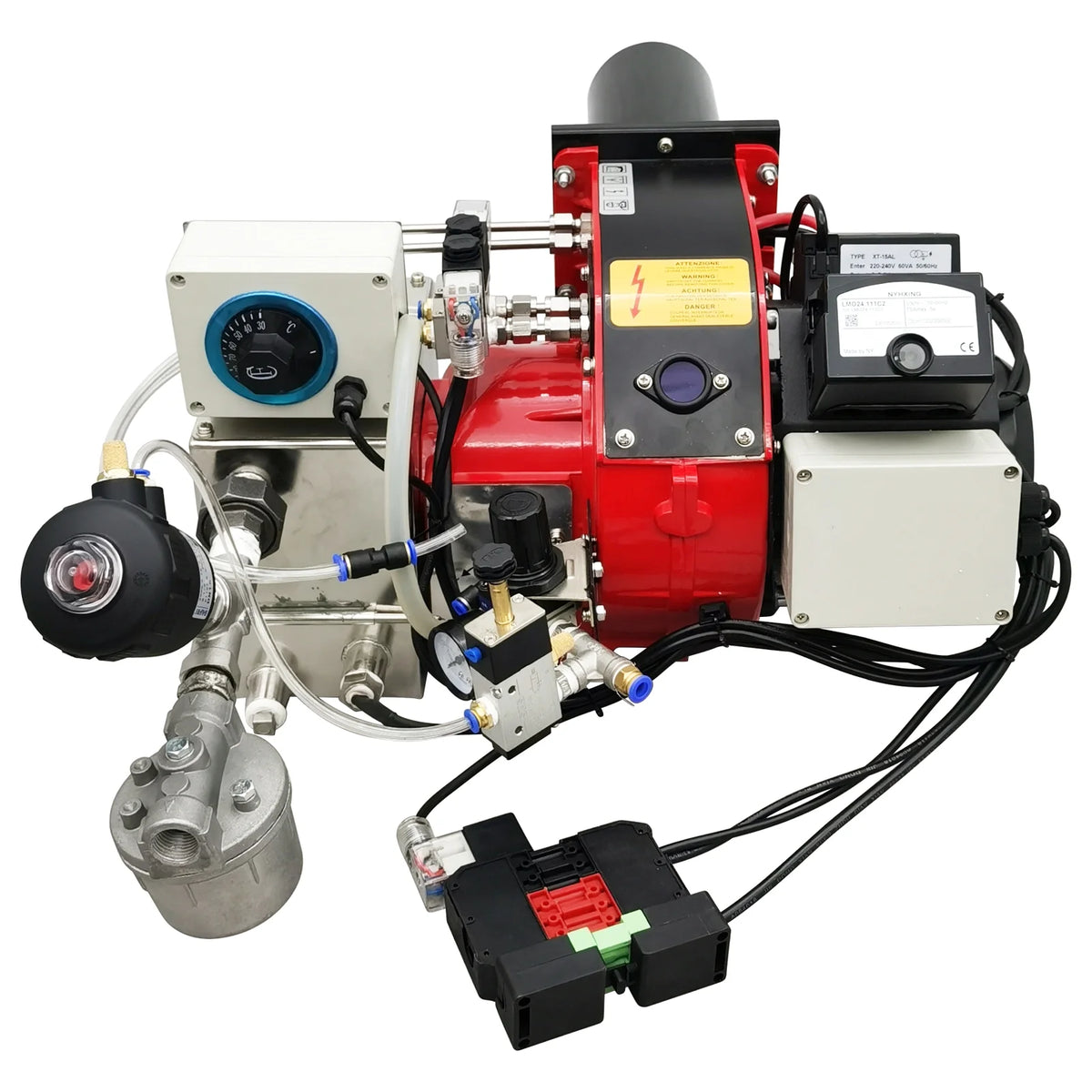 Waste Oil Heater Furnace Air Atomizing Heavy Oil Burner 220V Y455606