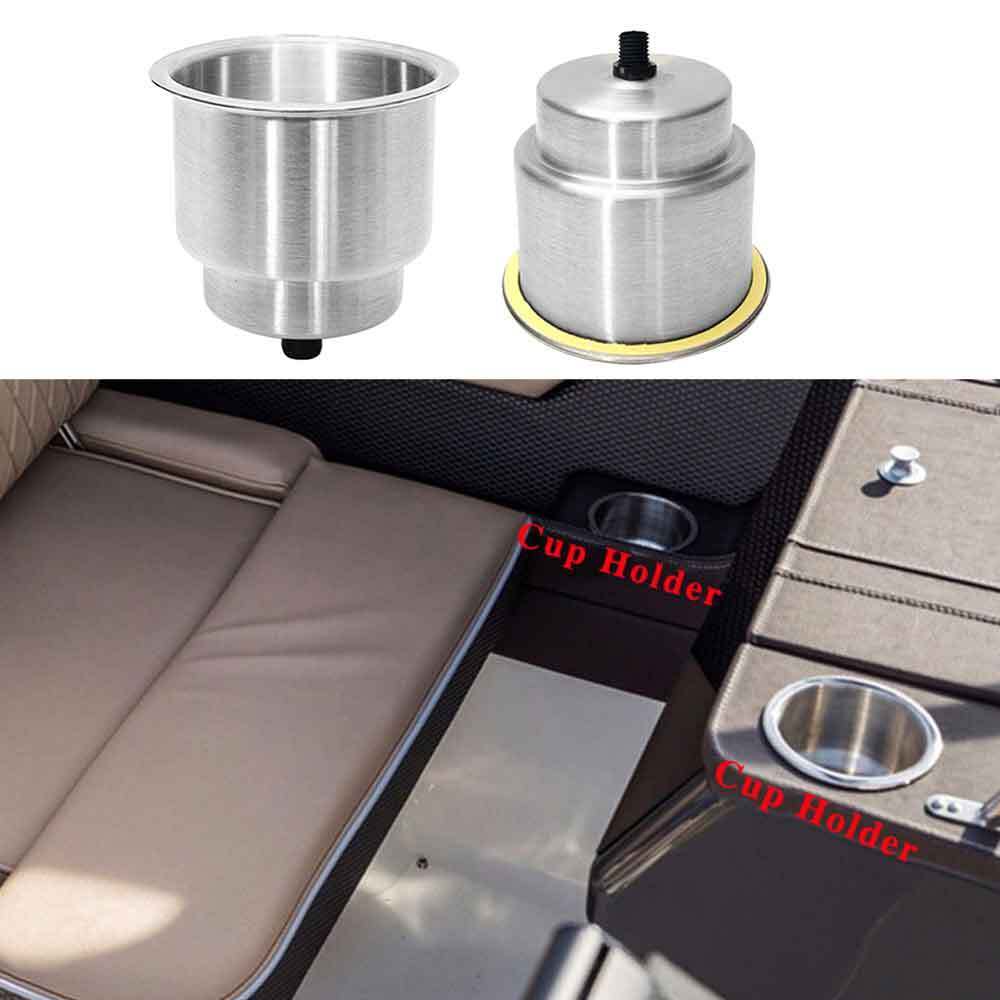 6X Stainless Steel Cup Drink Holders with Drain G9804