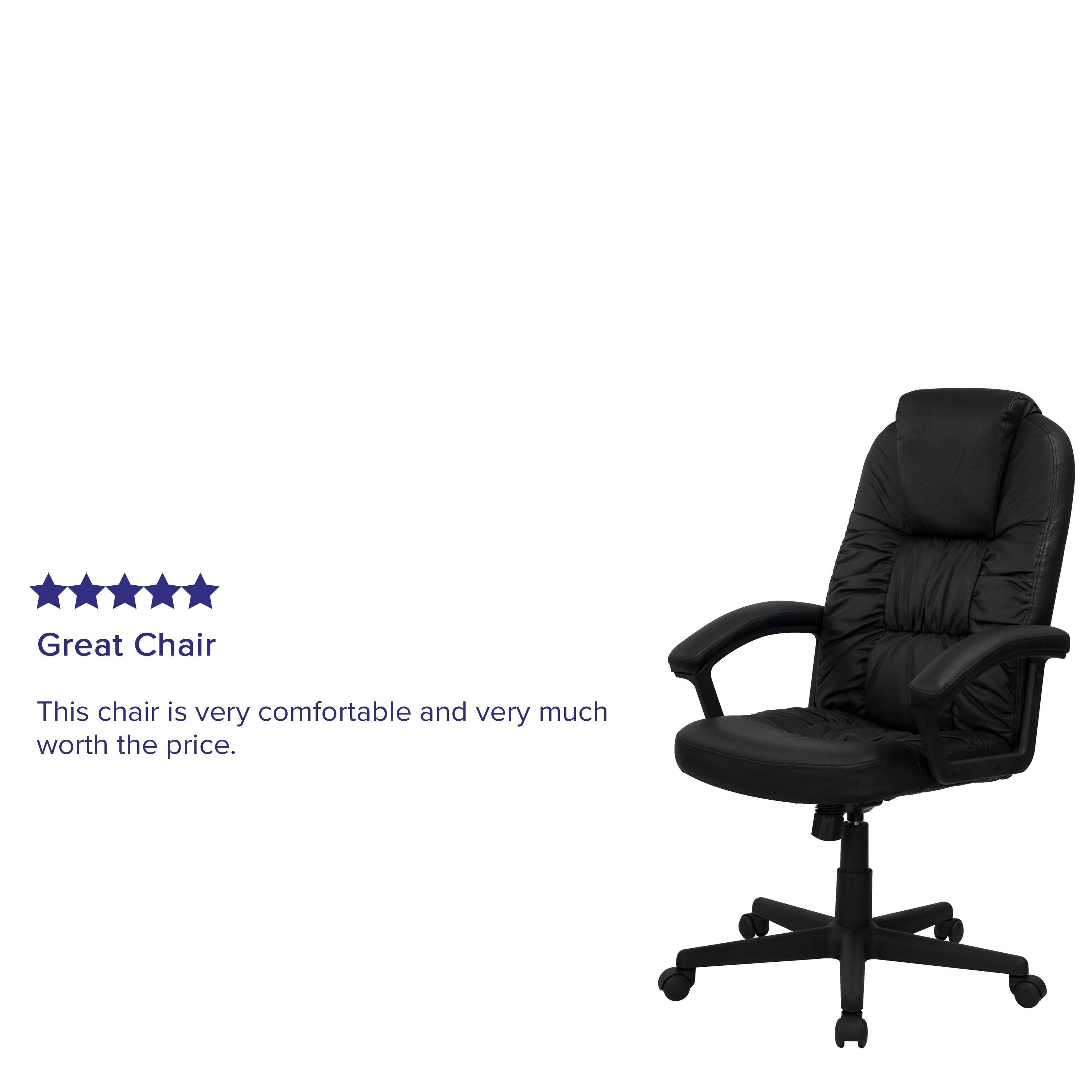Black LeatherSoft Executive Office Chair O55973