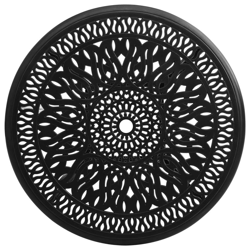 Black Cast Aluminum Garden Table B6917