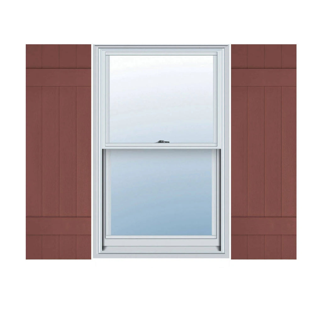 Lifetime Vinyl Board-n-Batten Shutters, Per Pair, 14 H3460