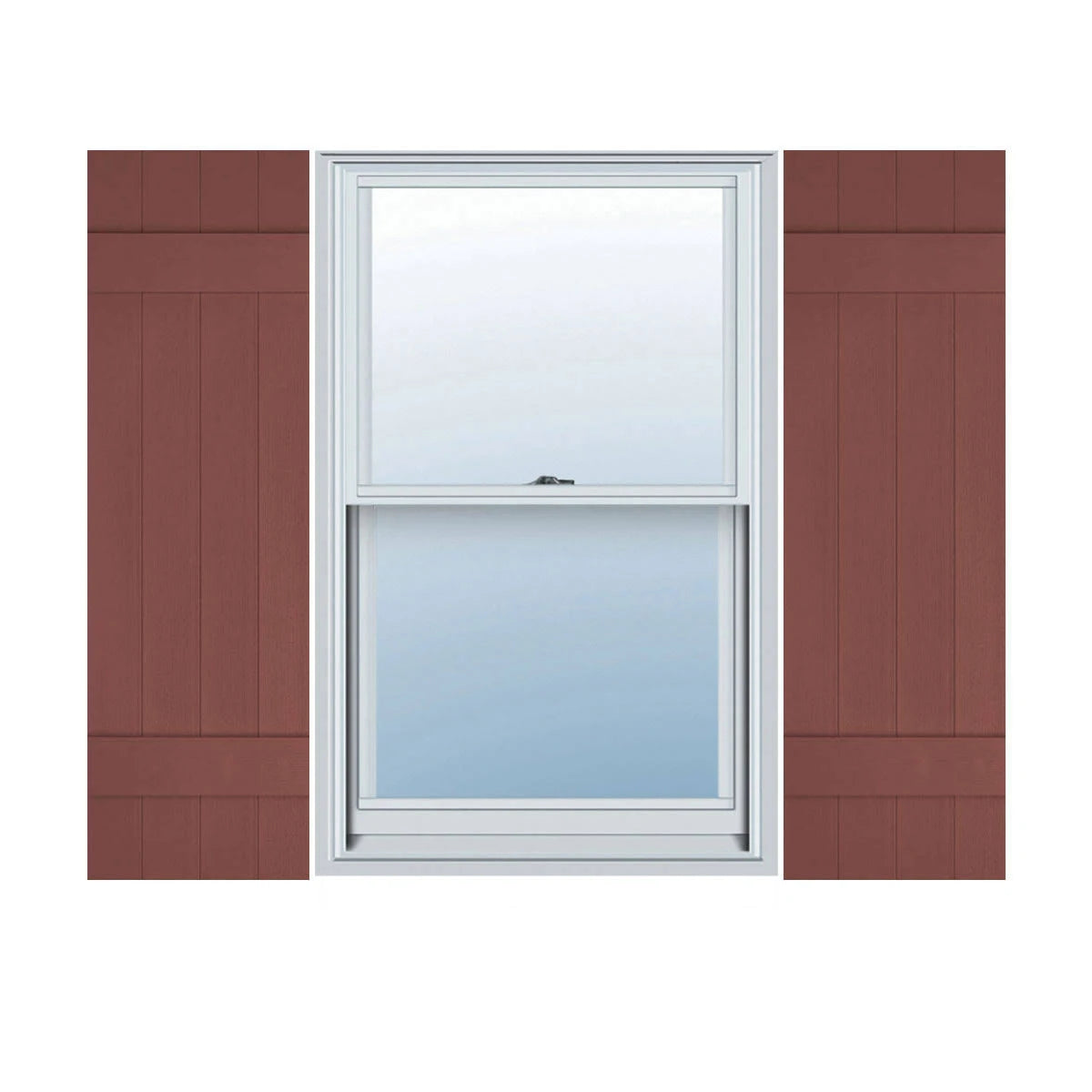 Lifetime Vinyl Board-n-Batten Shutters, Per Pair, 14 H3460