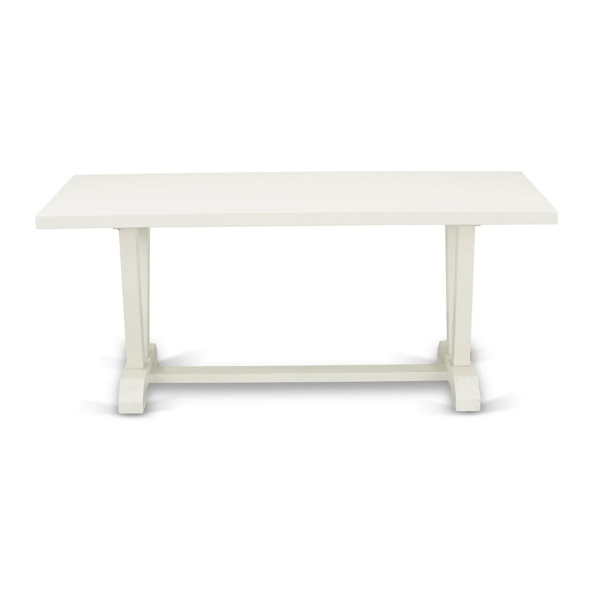 6-piece Wood Dining Set in White/Blue Z55842