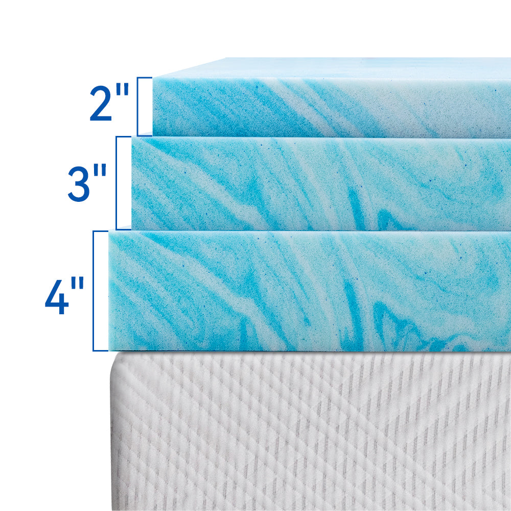 2 Inch Cooling Gel Memory Foam Mattress Topper W97437