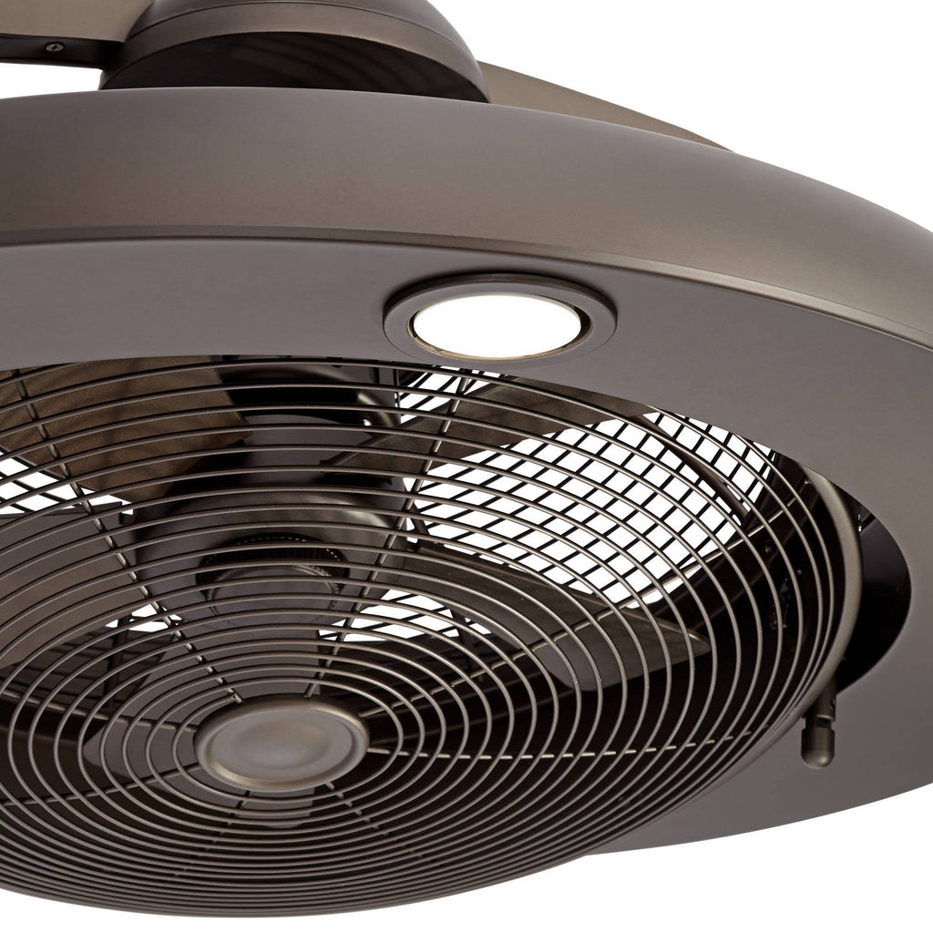 Bronze LED Ceiling Fan with Light Remote F441