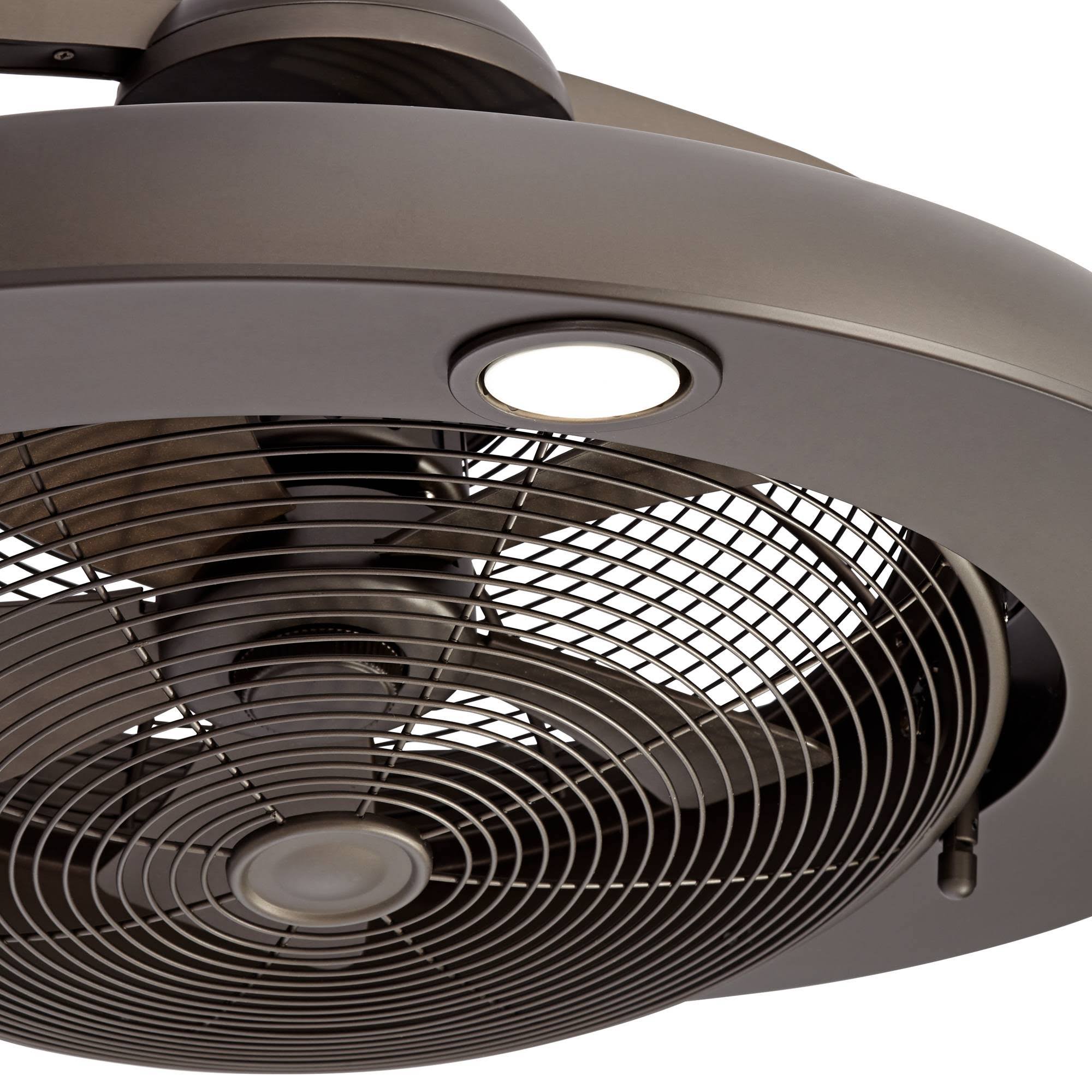 Bronze LED Ceiling Fan with Light Remote F441