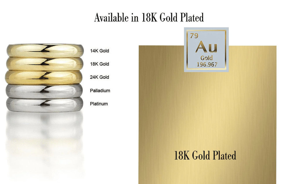 18K Gold Plated Necklace with Cubic Zirconia H393