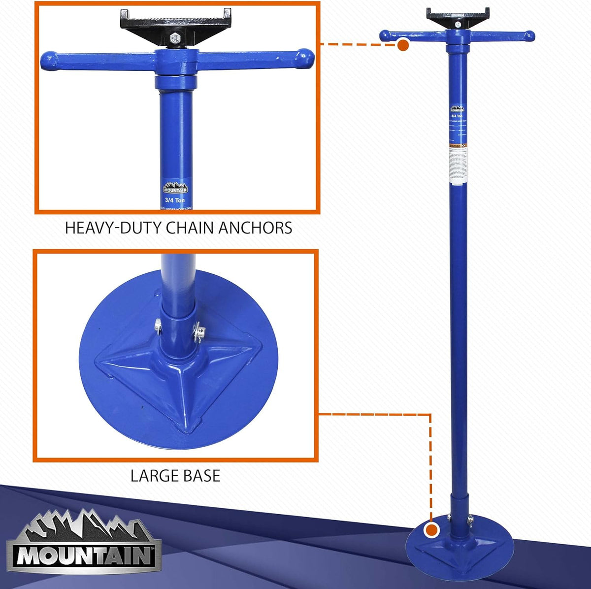 Utility Underhoist Stand and Vehicle Component Support Stand; Heavy Duty Steel, 1,500 Lb. Lift Capacity Y887422