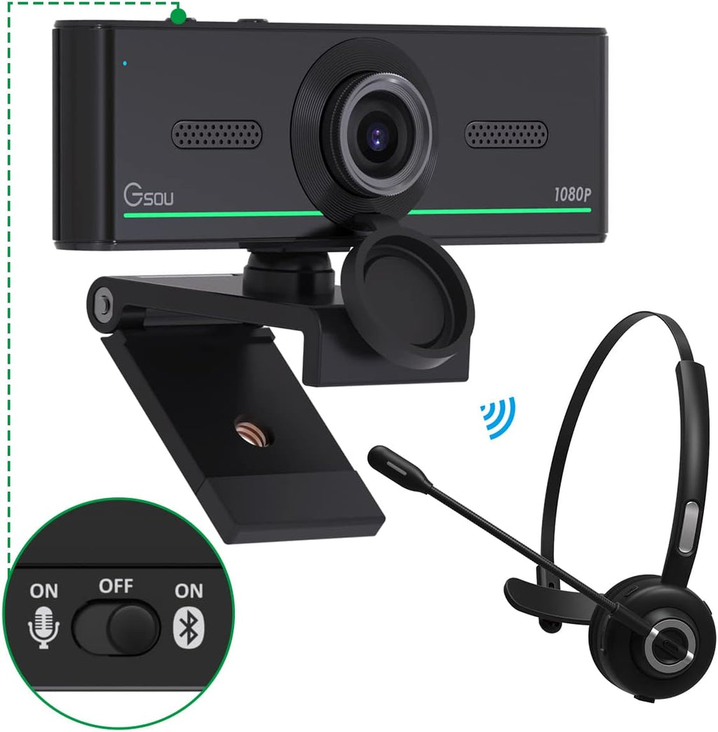 FHD 1080p USB Webcam with Microphone F851808