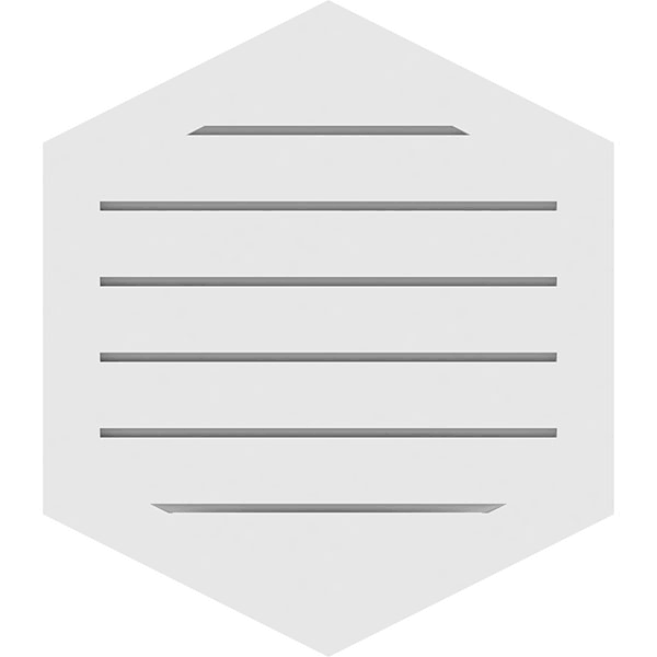 42x22W x 38x22H PVC Gable Vent X6899