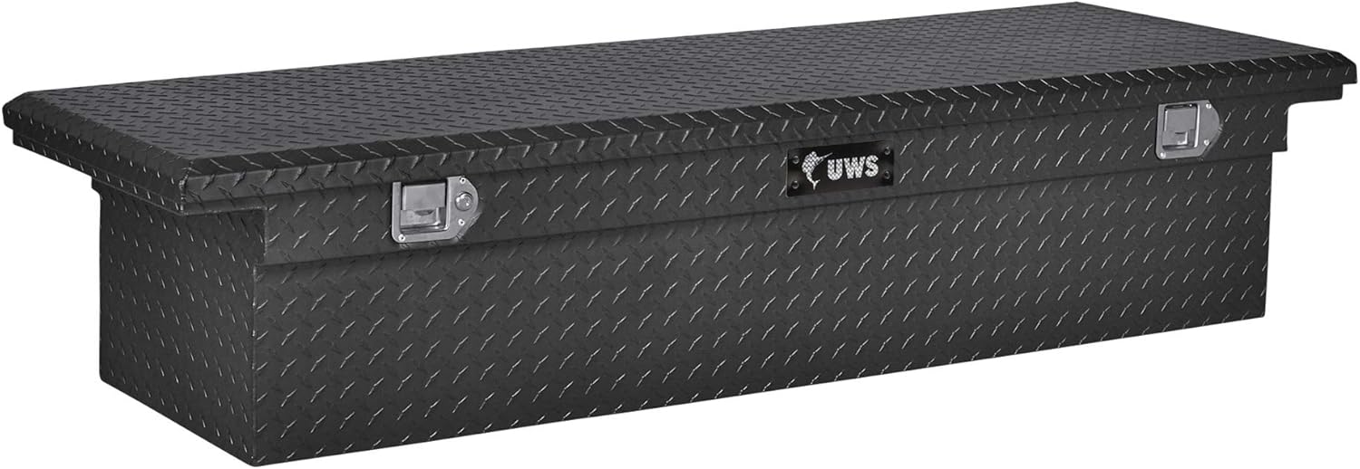 Matte Black Aluminum Truck Tool Box with Low Profile Lid C584176