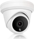 5MP IP PoE Dome Security Camera with Mic/Audio, Turret Camera Outdoor, IP66 Weatherproof, 98ft Night Vision Wide Angle 2.8mm X597
