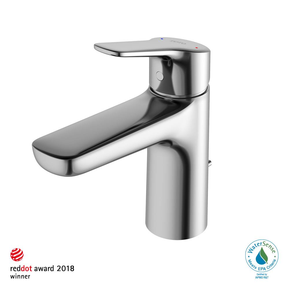 Polished Chrome Single Handle Bathroom Sink Faucet J415