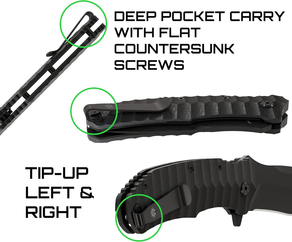 Large Folding Knife with G10 Scales Z60244