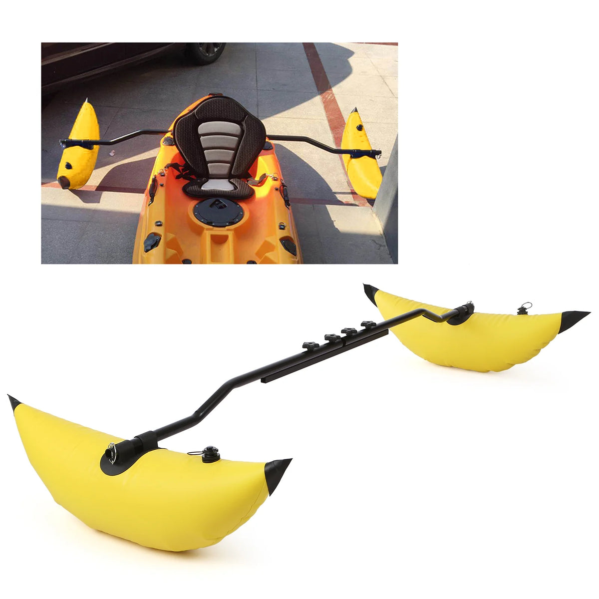 Kayak PVC Inflatable Outrigger Float Stabilizer Kit R7836
