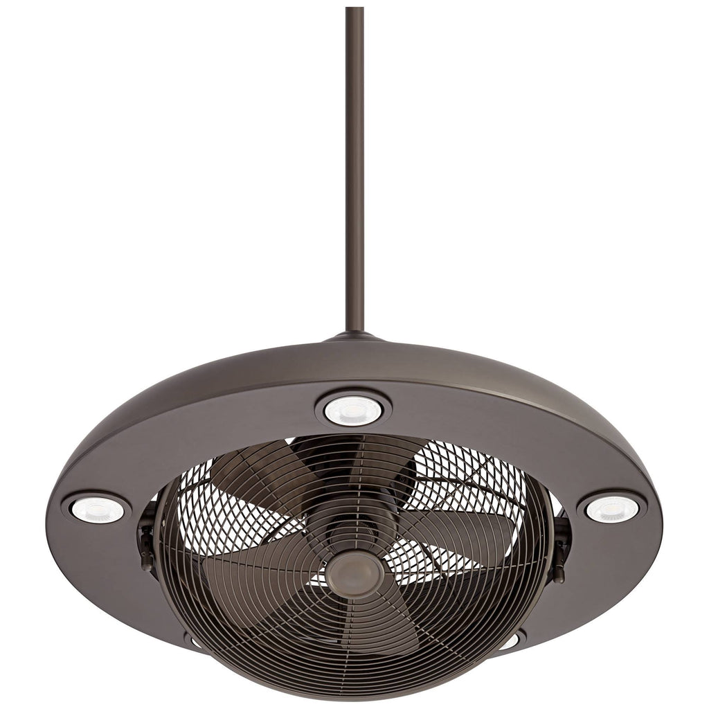 Bronze LED Ceiling Fan with Light Remote F441