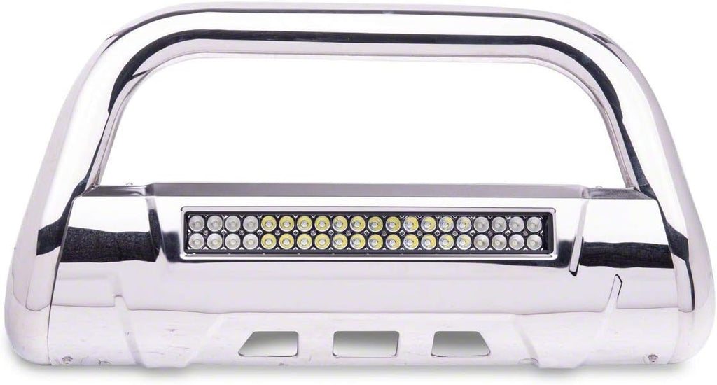 Stainless Steel Bull Bar with Skid Plate and 20-Inch Dual Row LED Light Bar T827818