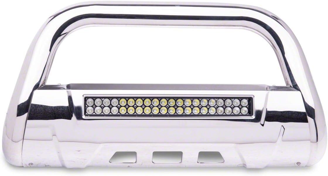 Stainless Steel Bull Bar with Skid Plate and 20-Inch Dual Row LED Light Bar T827818