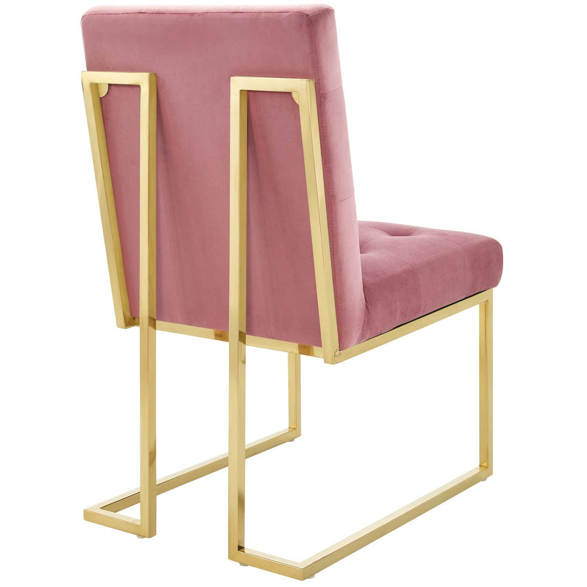 Gold Dusty Rose Performance Velvet Dining Chair W33900