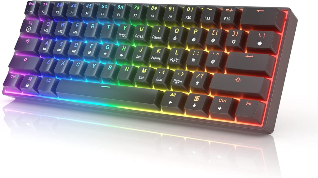 61 Keys Multi Color RGB Backlit Wired Mechanical Keyboard X86537