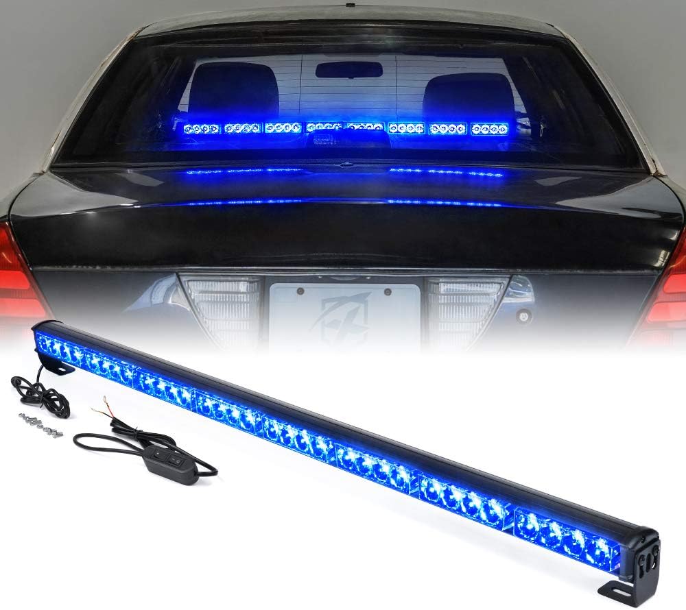White/Amber LED Strobe Light Bar, Pack of 2 N6468