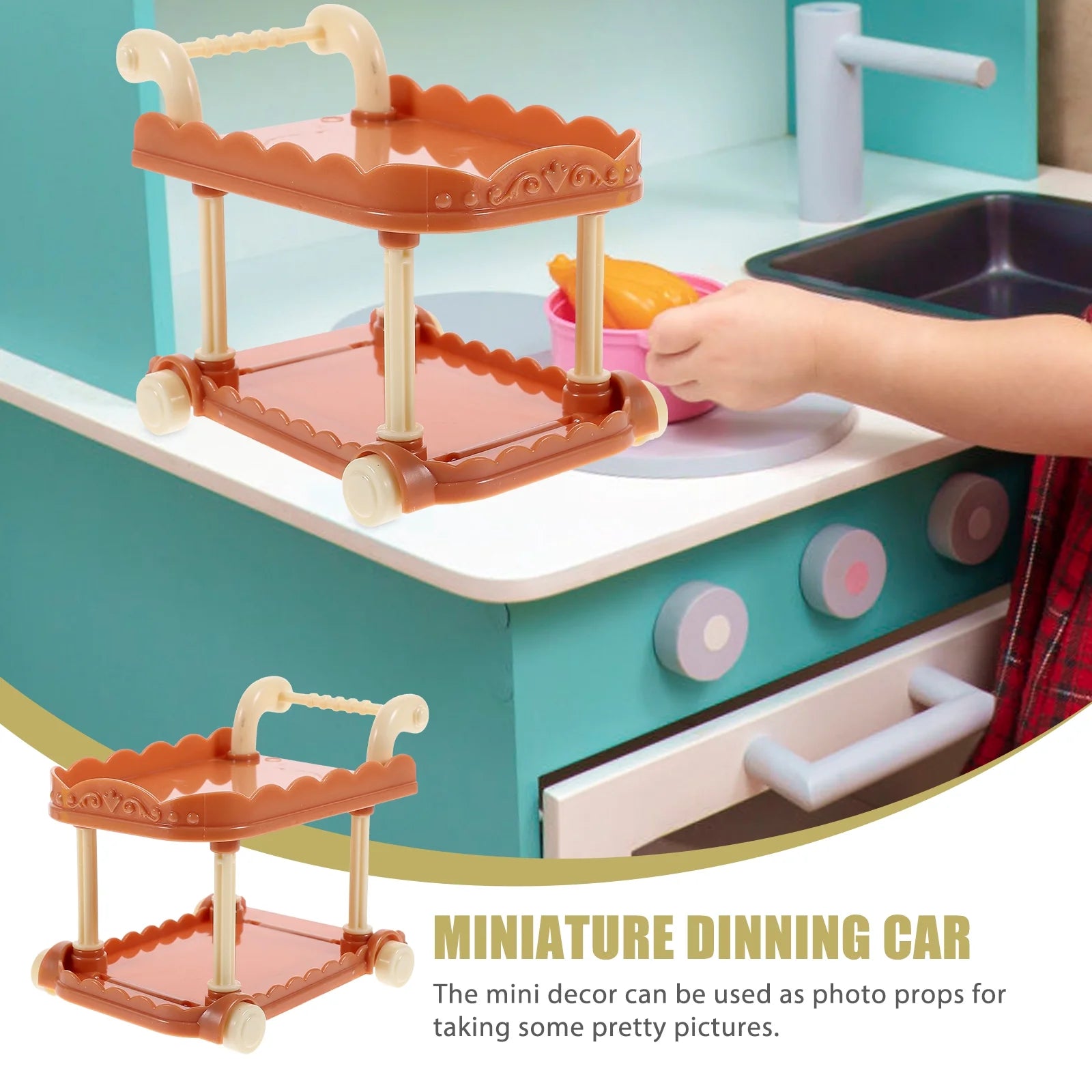 Miniature Kitchen Cart Dollies E2909