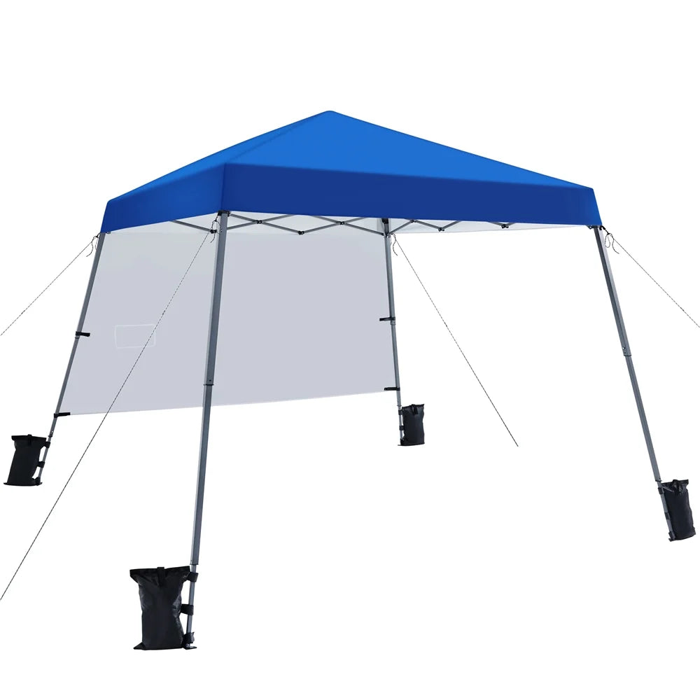 Blue Pop-Up Canopy with Backpack Bag E325