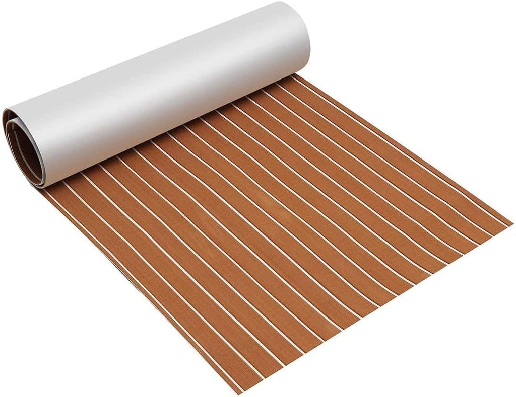 EVA Foam Teak Floor Decking Sheet (94.5''x36'') Pack of 2 G7048
