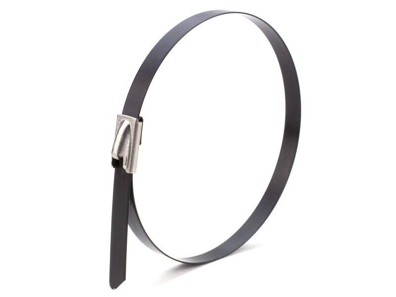 27 inch Plastic Coated Stainless Steel Cable Tie - 100 Pack S4055