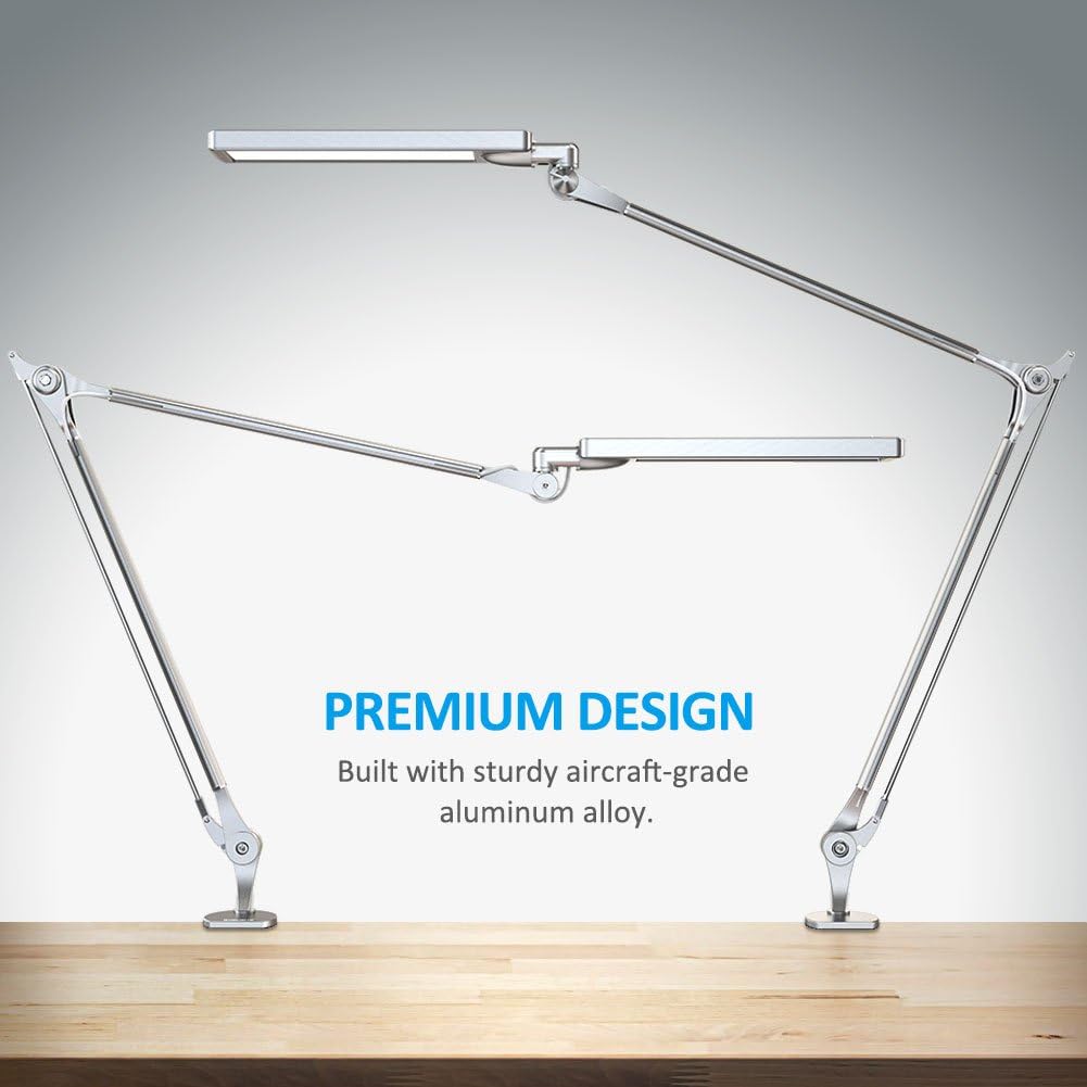 Metal Architect LED Desk Lamp with Clamp C80494
