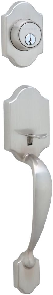 Satin Nickel Exterior Handleset with Deadbolt Pack of 2 K5106