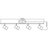 25W Metro Fixed Rail LED Light Satin Nickel W488