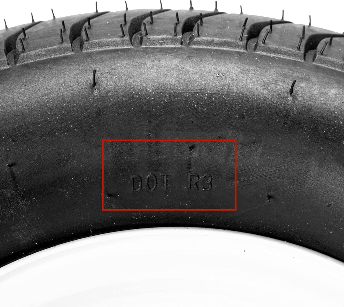 5.30 x 12 Trailer Tire and Wheel 5 Lug White Spoke Pack of 2 F2242