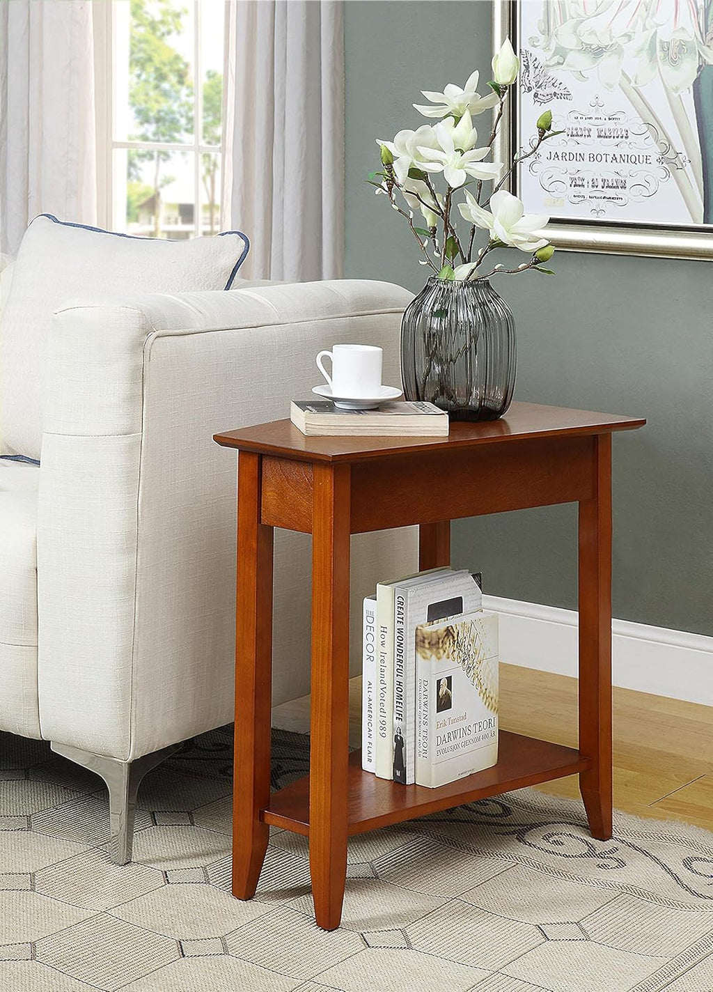 Gray Wedge End Table S867