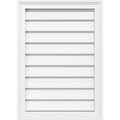 PVC Vertical Surface Mount Gable Vent with Brickmold A280