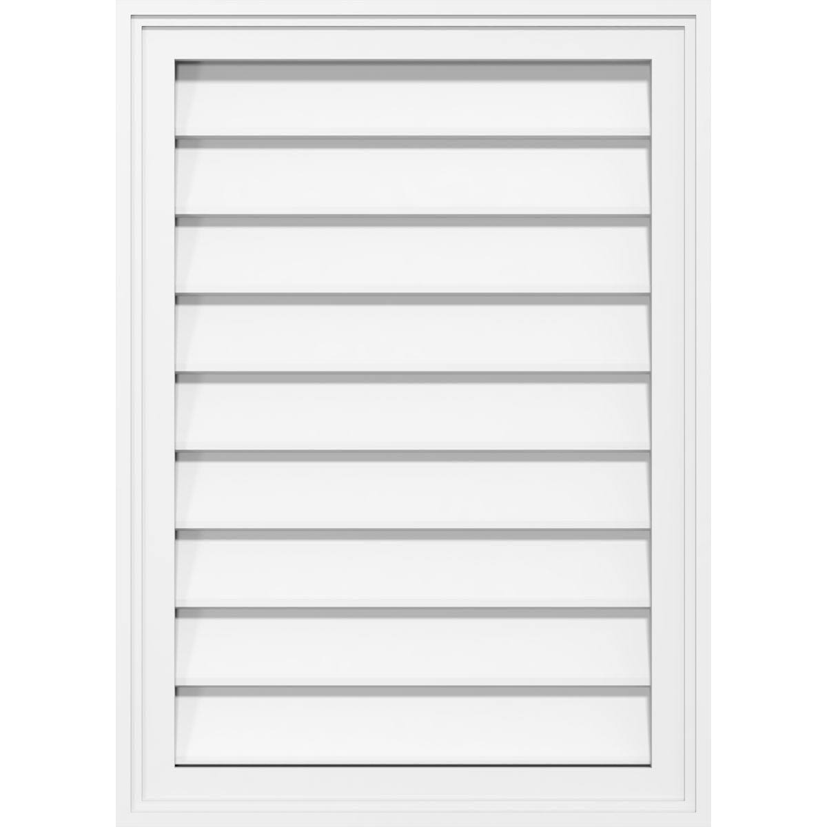 PVC Vertical Surface Mount Gable Vent with Brickmold A280